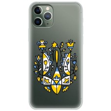 Чохол для iPhone 11 Pro Max MixCase патріотичний "герб із квітів"
