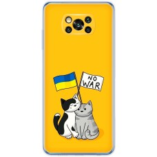 Чохол для Xiaomi Poco X3 / X3 Pro MixCase патріотичні no war