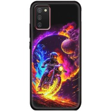 Чохол для Samsung Galaxy A02s (A025) MixCase машини неон мото у космосі