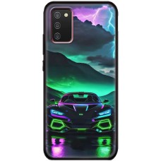 Чохол для Samsung Galaxy A02s (A025) MixCase машини неон в ночі