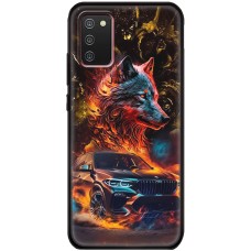 Чохол для Samsung Galaxy A02s (A025) MixCase машини неон bmw вовк