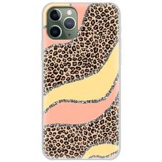 Чохол для iPhone 11 Pro Max MixCase Леопард жовто-рожевий