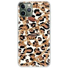 Чохол для iPhone 11 Pro Max MixCase Леопард ланцюжок
