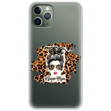 Чохол для iPhone 11 Pro Max MixCase Леопард super mom