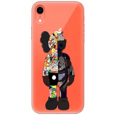 Чохол для iPhone Xr MixCase робот половинки