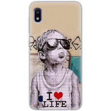 Чохол для Samsung Galaxy A10 (A105) MixCase графіті I love life