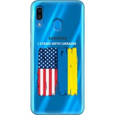 Чохол для Samsung Galaxy A20 / A30 MixCase патріотичні прапори