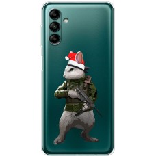 Чохол для Samsung Galaxy A04S (A047) MixCase Новий рік кролик захисник