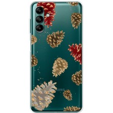 Чохол для Samsung Galaxy A04S (A047) MixCase Новий рік ялинові шишки