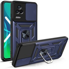 Чохол для Xiaomi Poco F4 Serge Ring Armor ударостійкий синій