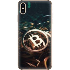 Чохол для iPhone X / Xs MixCase гроші биткоин темний