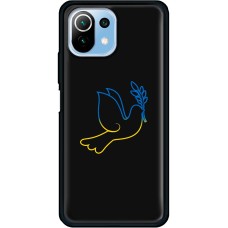 Чохол для Xiaomi Mi 11 Lite MixCase патріотичні синє-жовтий голуб