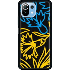 Чохол для Xiaomi Mi 11 Lite MixCase патріотичні синє-жовта лілія