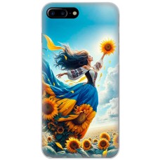 Чохол для iPhone 7 Plus / 8 Plus MixCase патріотичні вільна українка