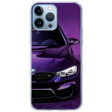 Чохол для iPhone 13 Pro MixCase авто бмв фіолетовий