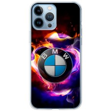 Чохол для iPhone 13 Pro MixCase авто бмв лого в диму