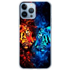 Чохол для iPhone 13 Pro MixCase звірі два тигри