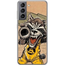 Чохол для Samsung Galaxy S21 (G991) MixCase патріотичні божевільний єнот