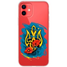 Чохол для iPhone 12 mini MixCase патріотичні герб із маками