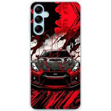 Чохол для Samsung Galaxy M14 (M146) MixCase машини чорно-червона
