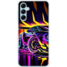 Чохол для Samsung Galaxy M14 (M146) MixCase машини в полум'ї