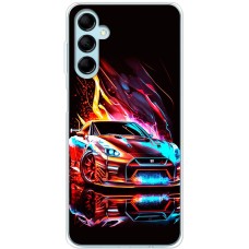 Чохол для Samsung Galaxy M14 (M146) MixCase машини червона в полум'ї