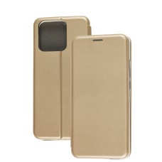 Чохол книжка Premium для Xiaomi Redmi 10C золотистий