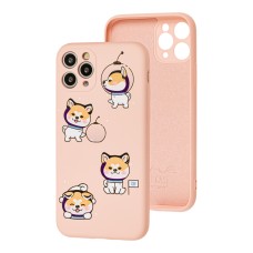 Чохол для iPhone 11 Pro Wave Fancy laika spaceman / pink sand
