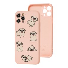 Чохол для iPhone 11 Pro Wave Fancy pug / pink sand