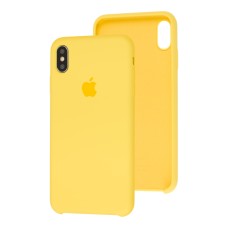 Чохол silicone для iPhone Xs Max case canary yellow