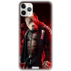 Чохол для iPhone 11 Pro Max MixCase спорт принт спорт піт буль боєць