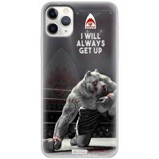 Чохол для iPhone 11 Pro Max MixCase спорт принт спорт принт піт буль боксер