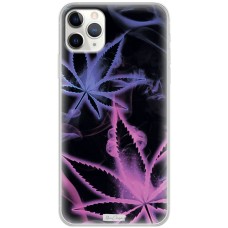 Чохол для iPhone 11 Pro Max MixCase трава листя на чорному
