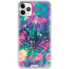 Чохол для iPhone 11 Pro Max MixCase трава лист на кольоровому