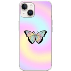 Чохол для iPhone 15 MixCase метелики райдужний