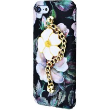 Чохол для iPhone 7 Soft Touch+Ceramic Flowers №1