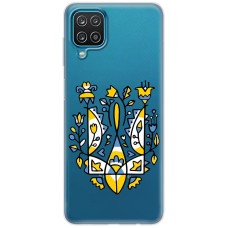 Чохол для Samsung Galaxy A12 / M12 MixCase патріотичний "герб із квітів"