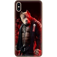 Чохол для iPhone XS Max MixCase спорт принт спорт піт буль боєць