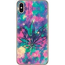 Чохол для iPhone XS Max MixCase трава лист на кольоровому