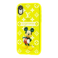 Чохол для iPhone Xr Neon print Міккі Маус supreme