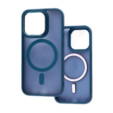 Чохол для iPhone 13 Pro Corrugated MagSafe blue