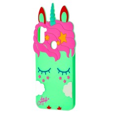 3D чохол для Samsung Galaxy A11/M11 бірюзовий єдиноріг