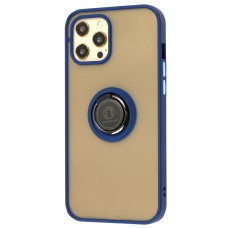 Чохол для iPhone 12 Pro Max LikGus Edging Ring синій