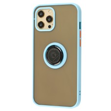 Чохол для iPhone 12 Pro Max LikGus Edging Ring бірюзовий