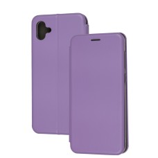 Чохол книжка Premium для Samsung Galaxy A04 (A045) світло-бузковий