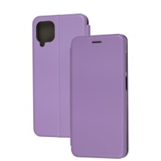 Чохол книжка Premium для Samsung Galaxy A12 (A125) світло-бузковий