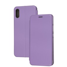 Чохол книжка Premium для Xiaomi Redmi 9A світло-бузковий