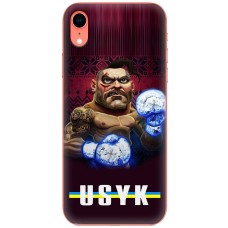 Чохол для iPhone Xr MixCase Вусик козак сині боксерські рукавички