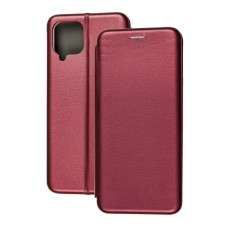 Чохол книжка Premium для Samsung Galaxy A22 (A225) бордовий