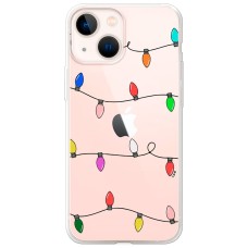 Чохол для iPhone 13 mini MixCase Новий рік кольорова гірлянда